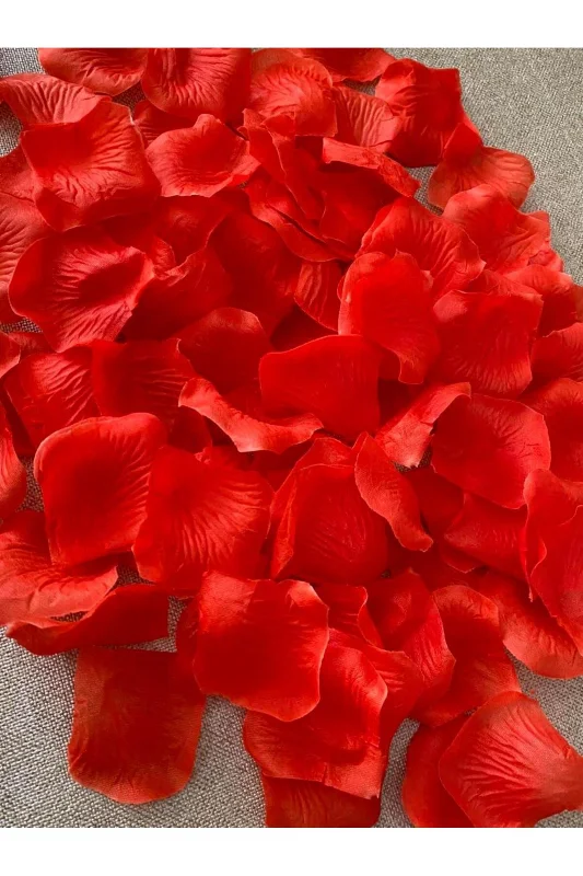 Hasyılmaz Yapay Kırmızı Gül Yaprağı 5x5cm 96 Adet - Yapay Gül Yaprak – 2. görsel
