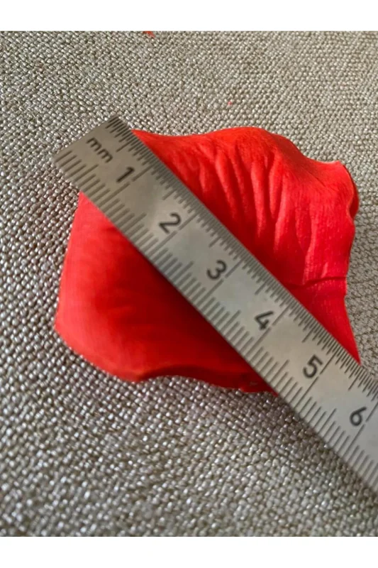 Hasyılmaz Yapay Kırmızı Gül Yaprağı 5x5cm 96 Adet - Yapay Gül Yaprak – 4. görsel