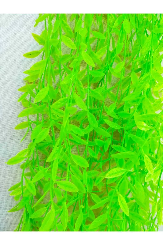 BESALİ Ağlayan Söğüt Ağacı Dalı Dekoratif Yeşil Yapraklı Yapay Salkım Çiçek (6 lı Salkım 100 CM) B Yeşil – 3. görsel