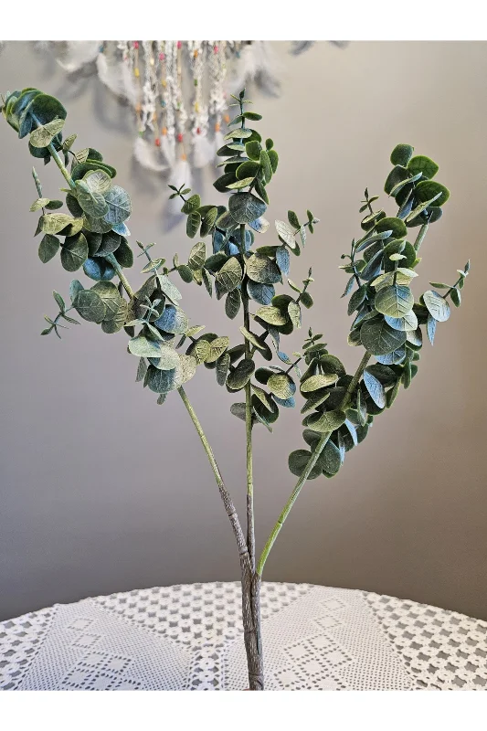 YASİMA OKALİPTUSYapaY ÇiçeK Saksı Demeti Dikey Bahçe Balkon Saksı Vazo Bitkisi 1. Kalite55CM
