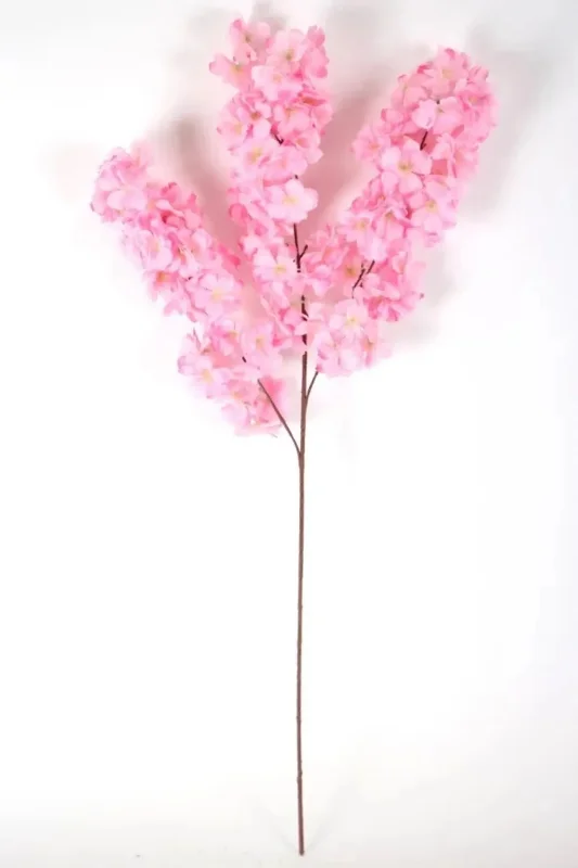 YASİMA Yapay Çiçek Koyu PEMBE Bahar Dalı Japon Kiraz Çiçeği 90 Cm