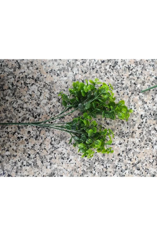 YASİMA1 ADET şimşir YEŞİL YAPAY ÇİÇEK EV DEKORASYON ARANJMAN DEKOR BALKON 30 CM – 2. görsel