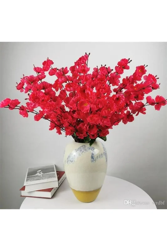 TEMALİFE DEKORATİF Yapay Çiçek Bahardalı Japon Kiraz Çiçeği 9 DALLI 40 cm 1 DEMET – 2. görsel