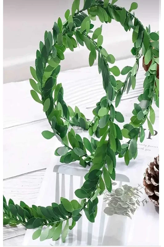 yapay çiçek evi 1 Metre Tel Sarmaşık Doğalgaz Boru Kapama Dekor Süsü Ev Balkon Çit Süsleme – 2. görsel
