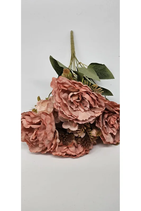 YASİMA Koca Kafalı Lotus Çiçeği Şeftali Tonlu Turuncu 42 Cm Ev Dekor – 3. görsel