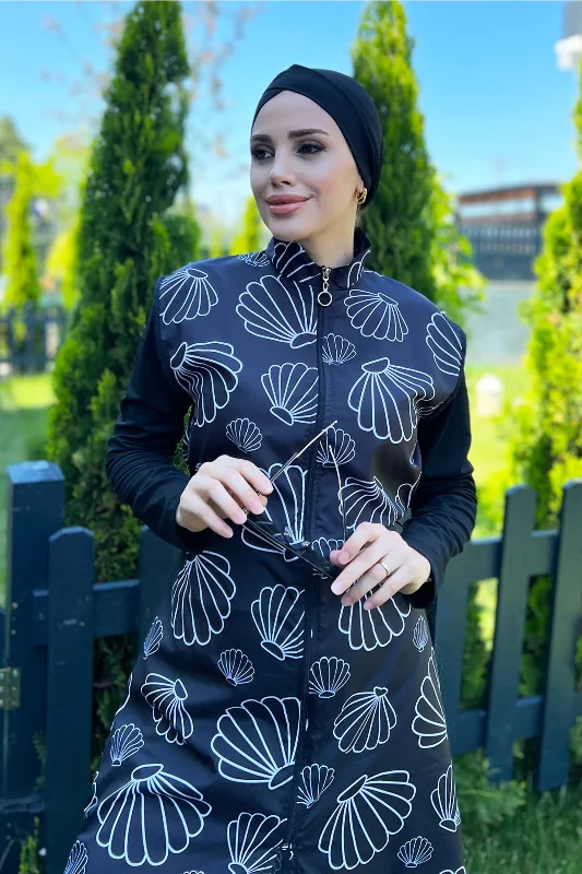 Tam Kapalı Mayo R4401 Çağıl Beyaz Midye – 2. görsel