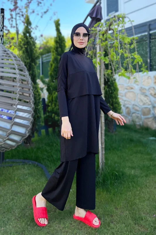 Remsa Bol Paça Tam Kapalı Tesettür Mayo Makas R072 Ayşenur – 3. görsel