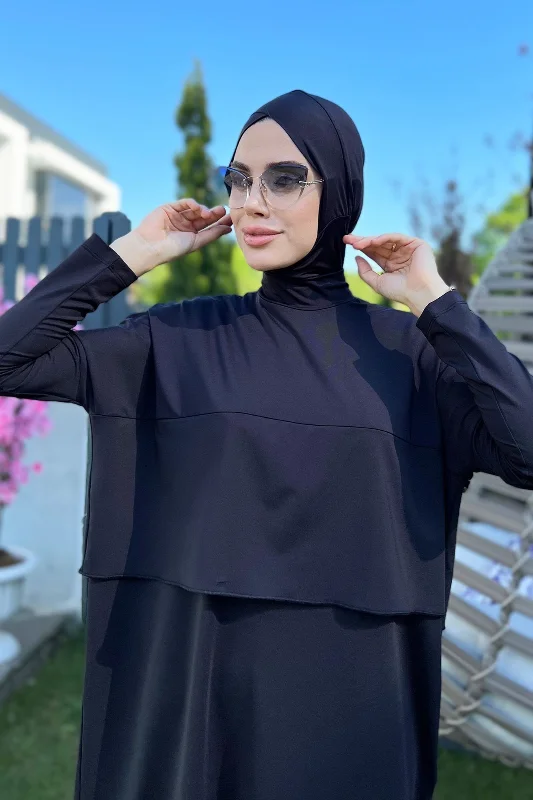 Remsa Bol Paça Tam Kapalı Tesettür Mayo Makas R072 Ayşenur – 2. görsel