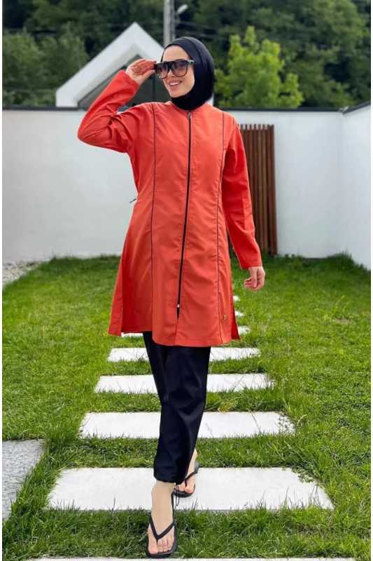 Paraşüt Tam Kapalı Tesettür Mayo Beny 9075 Tarçın Remsa Mayo – 3. görsel