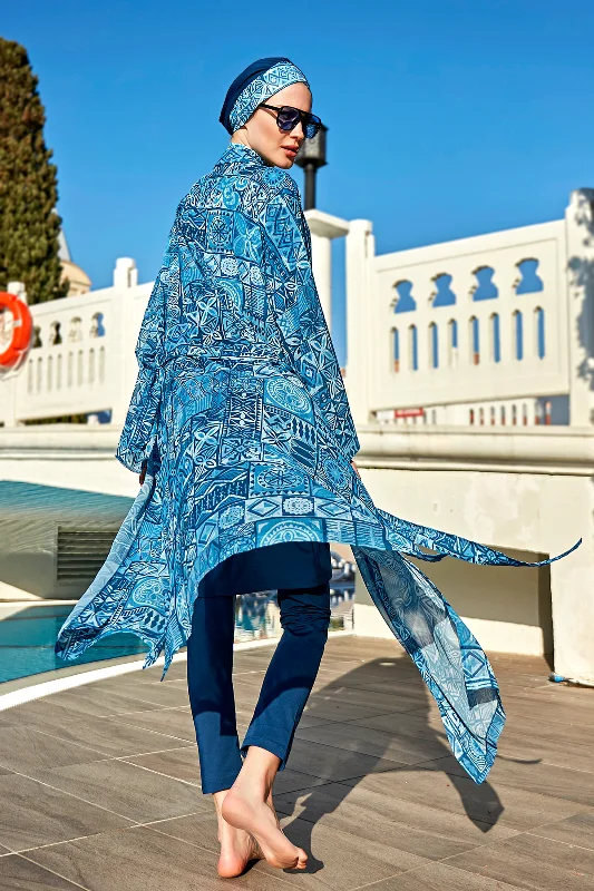Remsa Tesettür Mayo Üzerine Tek Kaftan Kimono Pareo RP012 Rabia – 3. görsel