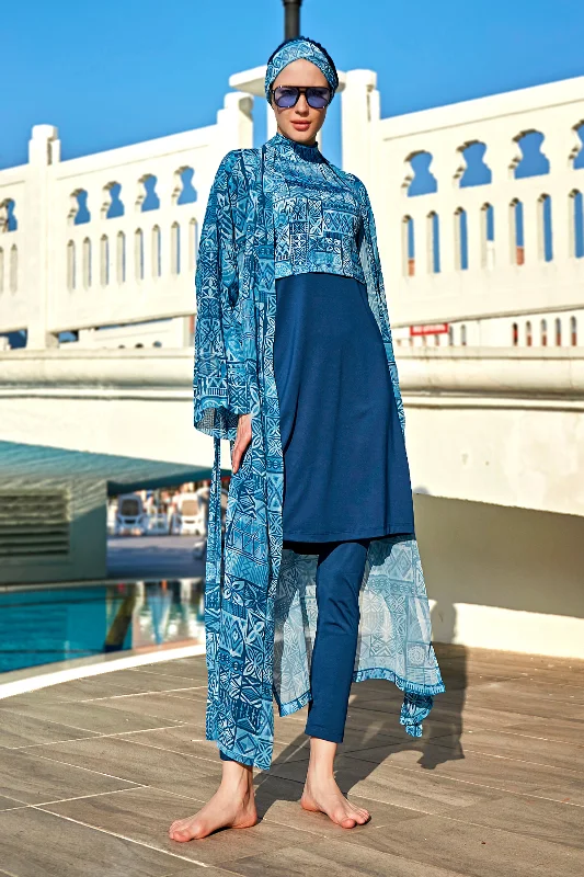 Remsa Tesettür Mayo Üzerine Tek Kaftan Kimono Pareo RP012 Rabia – 4. görsel