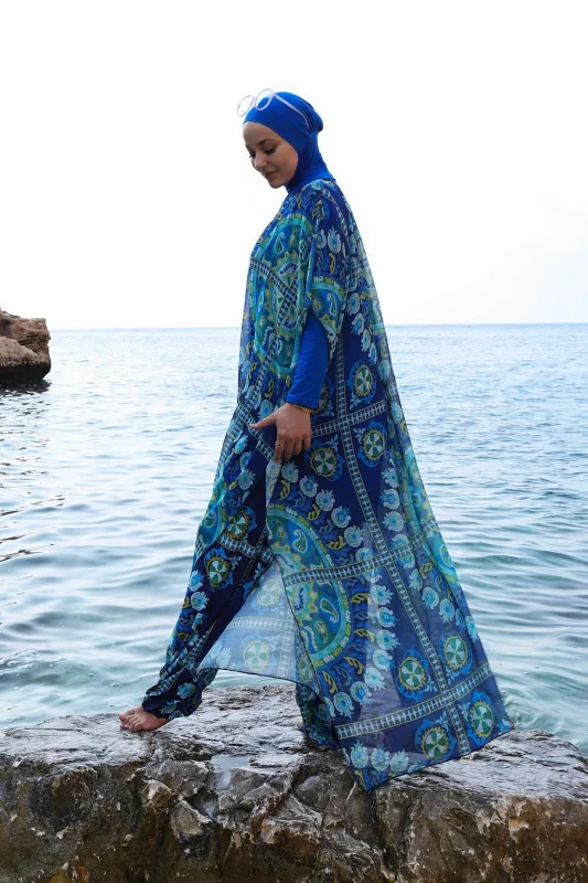 Mayo Üzerine Tek Pareo Kaftan 900-301-P – 2. görsel