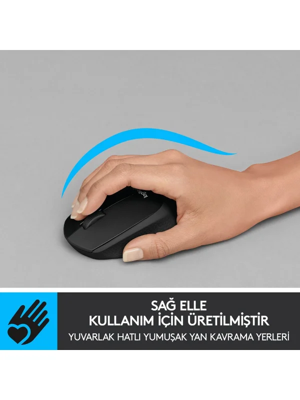 LOGITECH M330 Kablosuz Sessiz Siyah Mouse (910-004909)