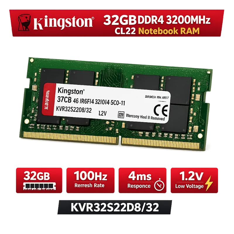 KINGSTON KCP432SD8/32 32GB DDR4 3200Mhz CL22 Notebook Ram