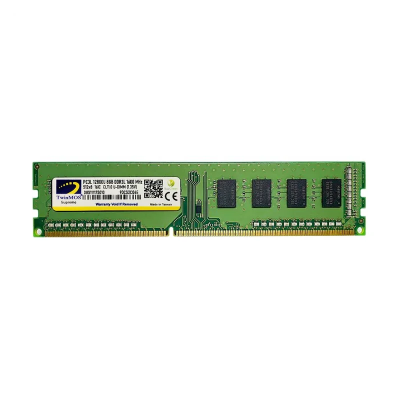 TwinMOS MDD3L8GB1600D, 8GB, DDR3, 1600MHz, 1.35V Desktop Ram