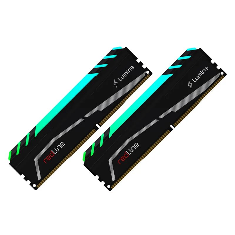 MUSHKIN redLine Lumina, MLA4C320GJJM8GX2, 2x8Gb Kit, 3200Mhz, DDR4, CL16, RGB, Desktop Gaming RAM (Soğutuculu) – 3. görsel