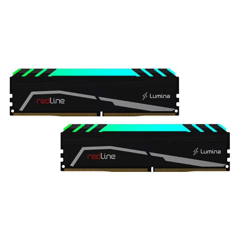 MUSHKIN redLine Lumina, MLA4C320GJJM8GX2, 2x8Gb Kit, 3200Mhz, DDR4, CL16, RGB, Desktop Gaming RAM (Soğutuculu) – 2. görsel
