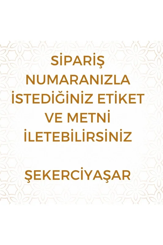 Kandil-Ramazan ve Mevlitlere Özel Etiketli Hediye Şekeri 12 Adet – 2. görsel
