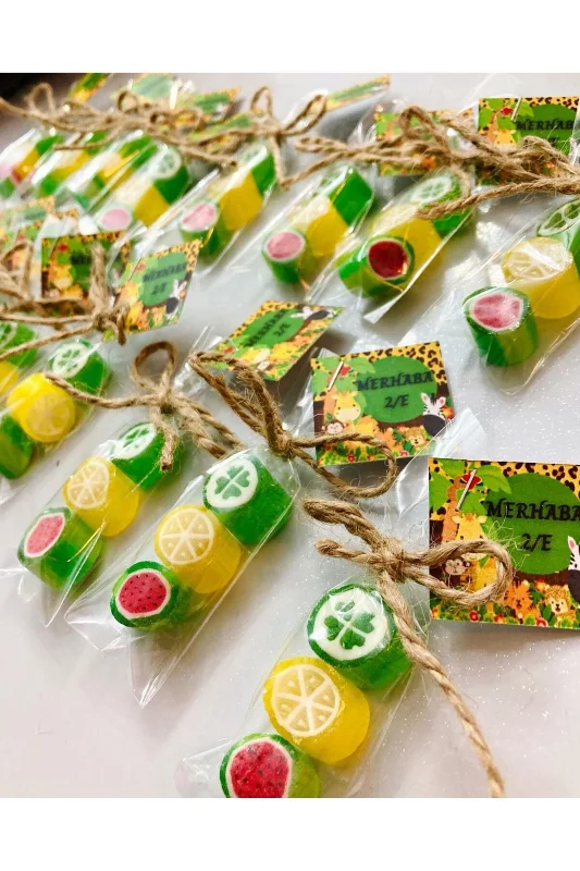 Safari Temalı Doğum Günü, Babyshower, Yaş Günü Hediye Şeker 100 Adet