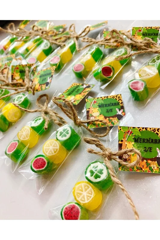 Safari Temalı Doğum Günü, Babyshower, Yaş Günü Hediye Şeker 25 Adet
