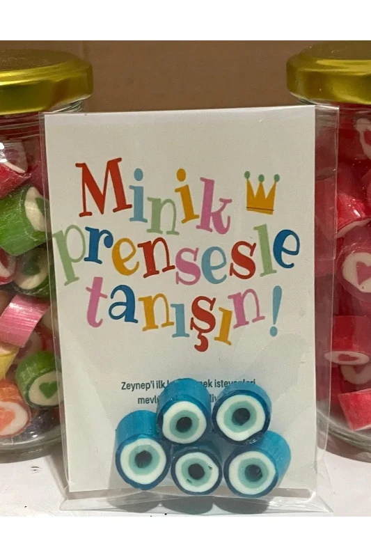 Renkli Baby Shower - Mevlit - Sünnet - Doğum Günü Hediye Şekeri 50 Adet