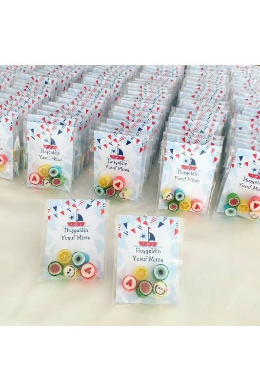Baby Shower - Mevlit - Sünnet - Doğum Günü Hoş Geldin Bebek Şekeri 50 Adet