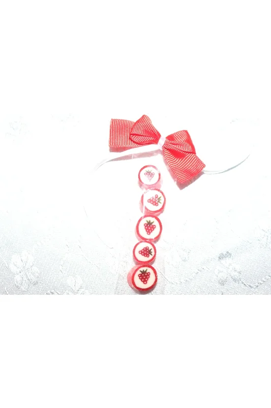 Çilek Desenli Parmak Lolly 12 Adet – 3. görsel