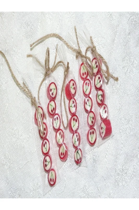 Vişne Desenli Parmak Lolly 100 Adet