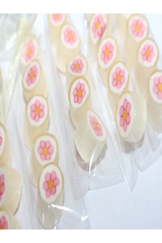 Pembe Çiçek Parmak Lolly 50 Adet – 2. görsel