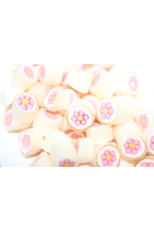 Pembe Çiçek Desenli Lolly Akide Şeker 500 Gr.