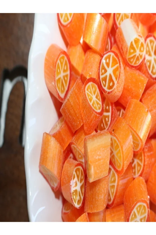Portakal Desenli Lolly Akide Şeker 1000 gr
