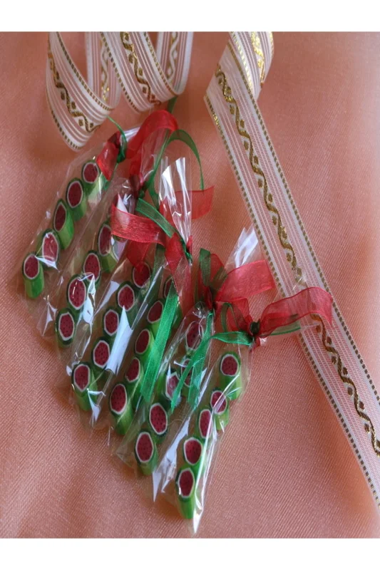 Karpuz Desenli Parmak Lolly Candy 12 Adet – 3. görsel