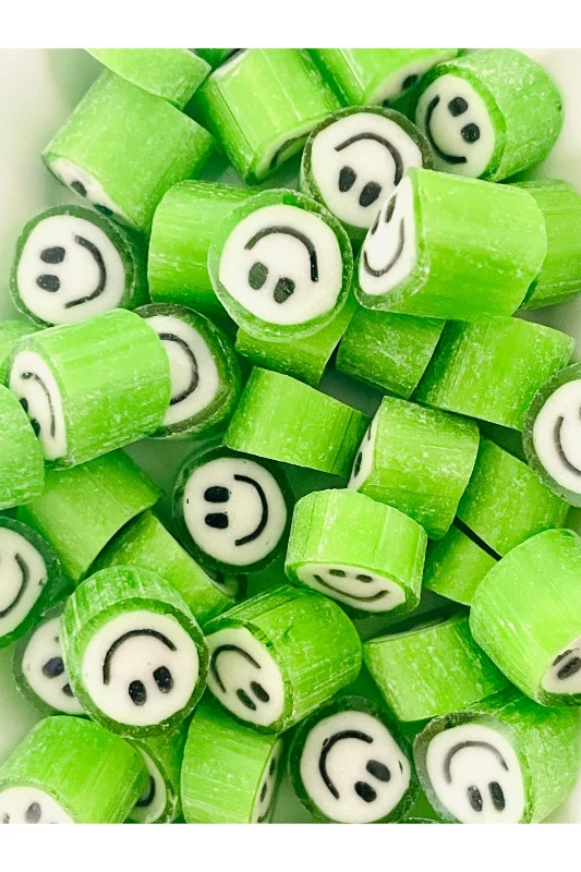 Yeşil Gülenyüz Desenli Şeker 250 Gr
