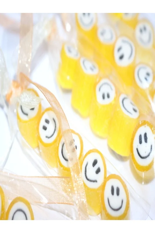 Sarı Gülenyüz Parmak Lolly 50 Adet – 4. görsel