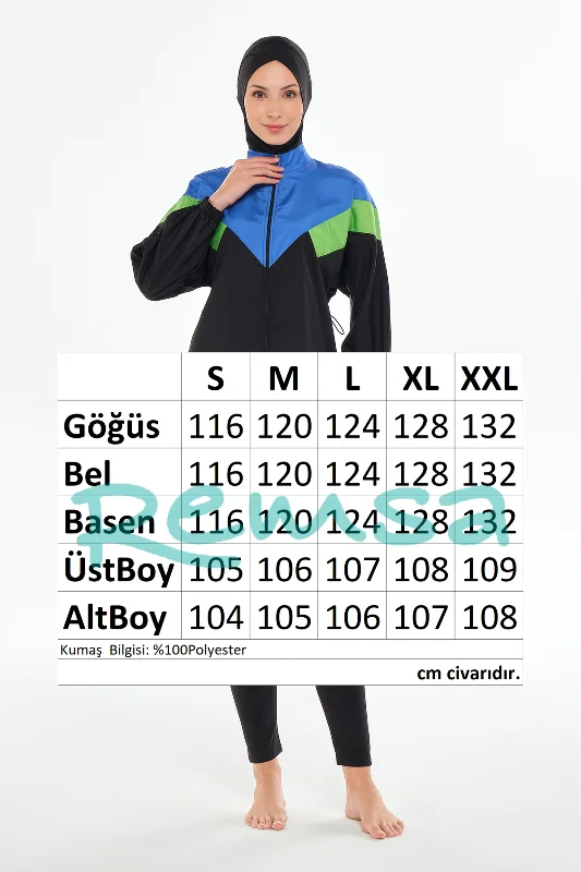 Tam Kapalı Tesettür Mayo 2405 Siyah – 4. görsel
