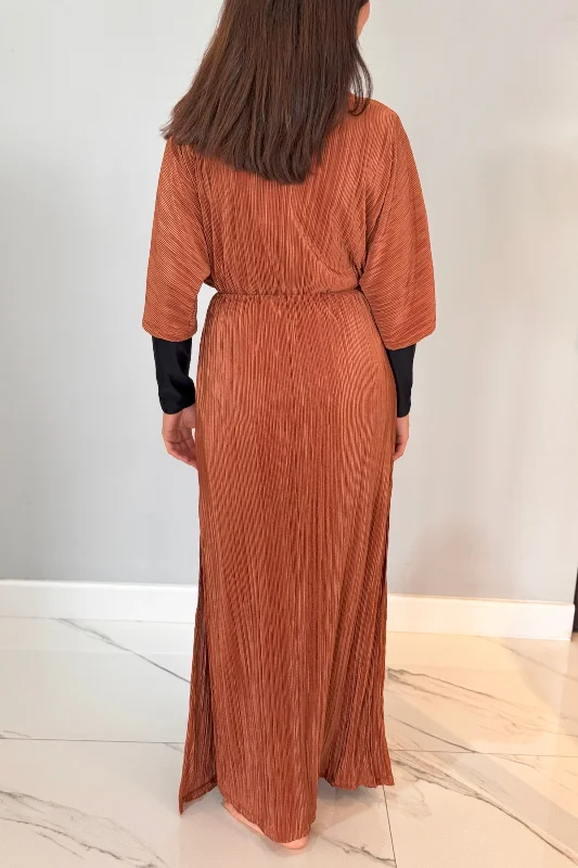 Piliseli Kimono Pareo Kaftan Bağlanabilir RPK004 Bej – 3. görsel