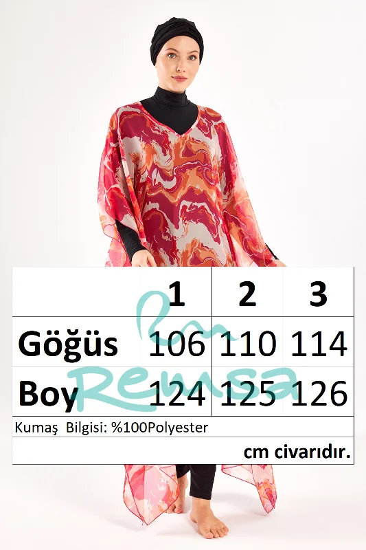 UV Korumalı Mayo Üzerine Tek Pareo Kimono 1708 Bej – 4. görsel
