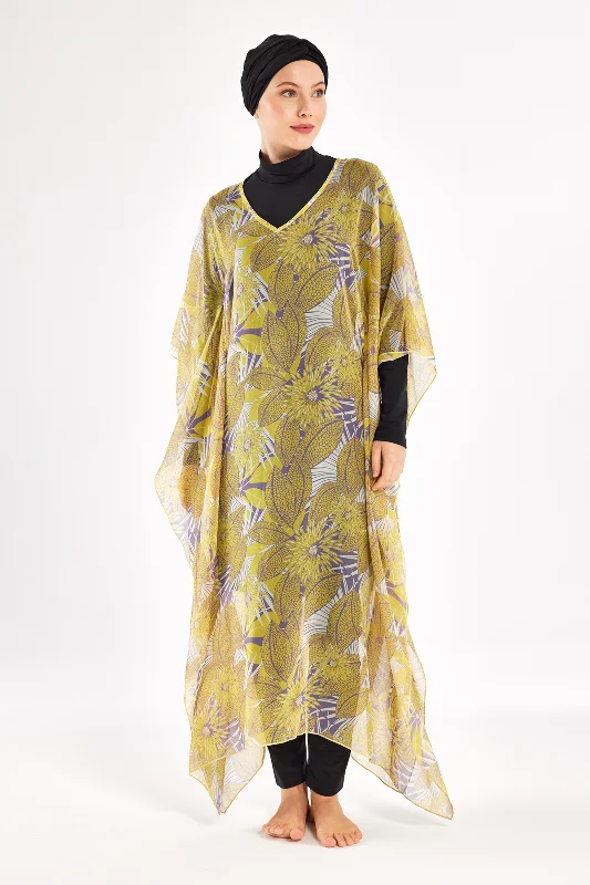 UV Korumalı Mayo Üzerine Tek Pareo Kimono 1714 Mavi – 2. görsel