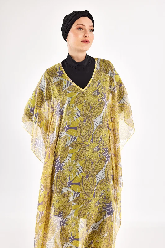 UV Korumalı Mayo Üzerine Tek Pareo Kimono 1714 Mavi – 3. görsel
