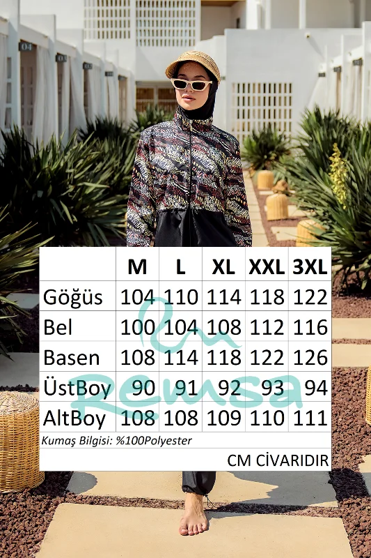 Remsa Paraşüt Tam Kapalı Tesettür Mayo R4806 Safari – 4. görsel