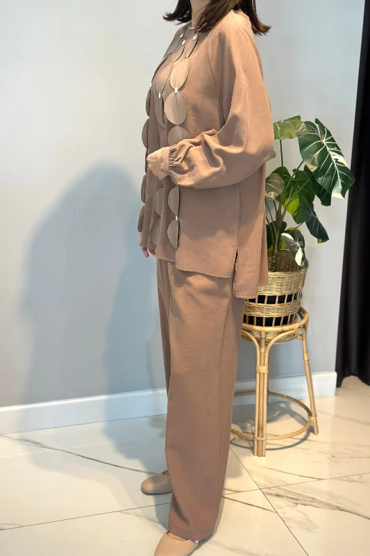 Cookıe Pantolonlu Takım 6907 Camel – 2. görsel