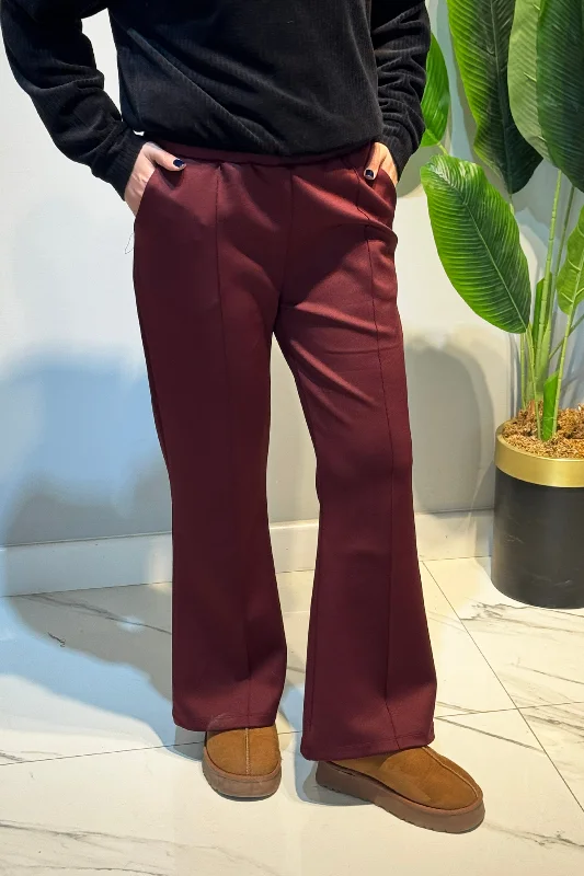 Nervür Dikişli Pantolon 2450 Bordo – 4. görsel
