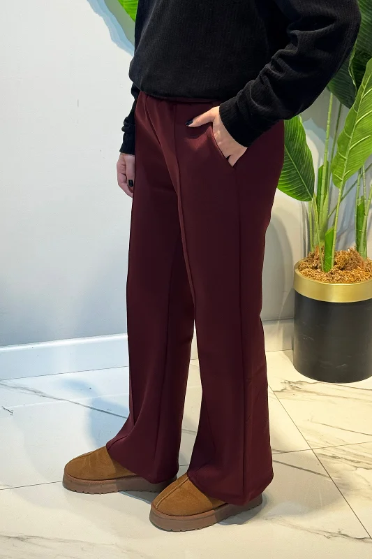 Nervür Dikişli Pantolon 2450 Bordo – 3. görsel