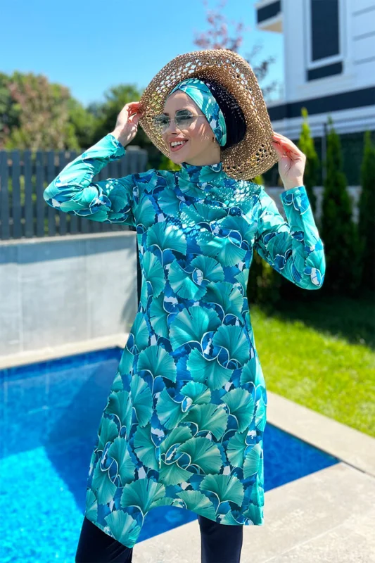 Tasarım Tam Kapalı Tesettür Mayo Hawaii R039