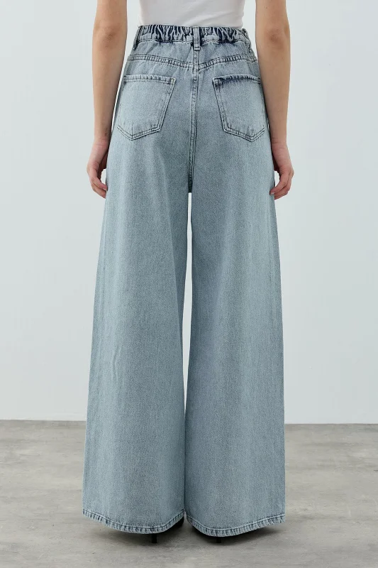 Merwish Taşlı Very Shiny Denim Pantolon 1770 Füme – 3. görsel