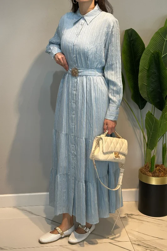 Summer Line Elbise 5248 Açık Mavi – 4. görsel