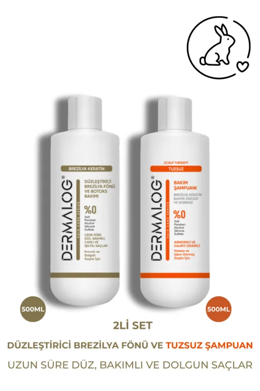 DERMALOG Brezilya Fönü - Keratin Bakımı & Botox Bakımı Kalıcı Düzleştirici Ve Onarıcı Bakım Seti – 2. görsel