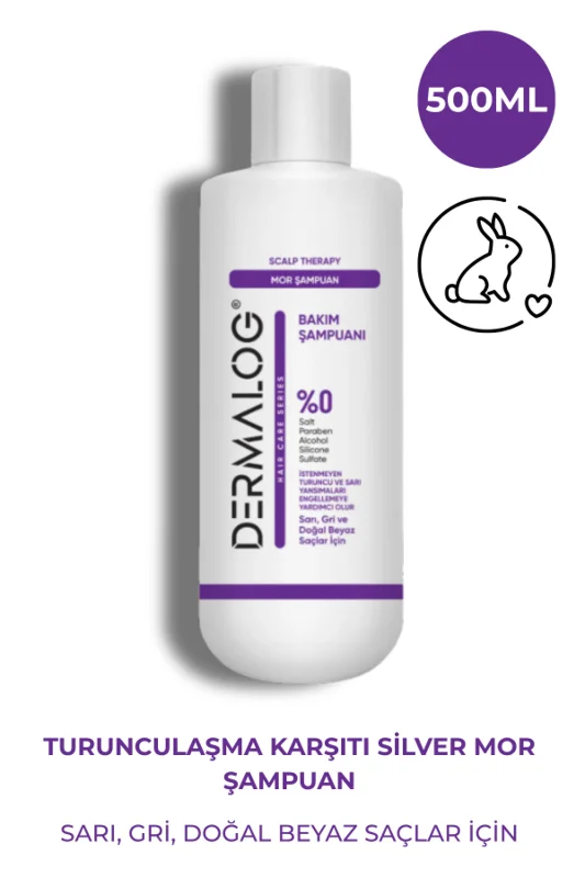 DERMALOG Silver Mor Şampuan & Isıya Ve Güneşe Karşı Koruyucu Durulanmayan Onarıcı Krem Maske Spf 20. – 3. görsel