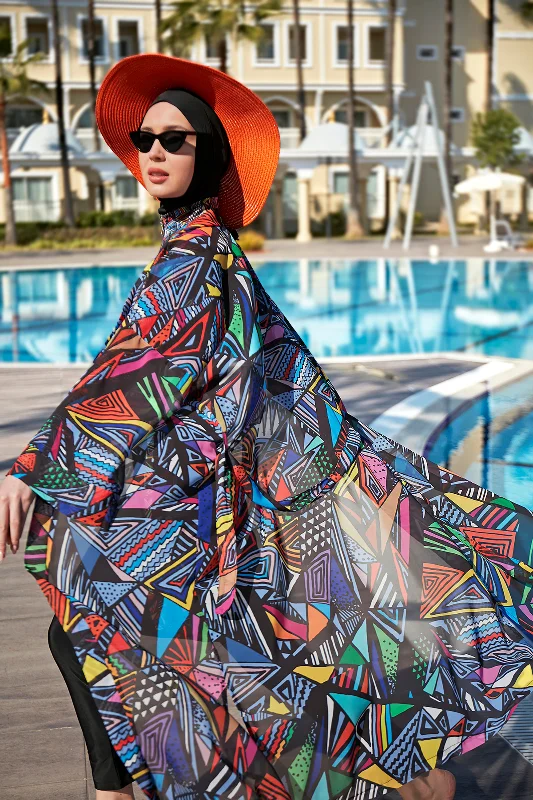 Remsa Tesettür Mayo Üzerine Tek Kaftan Kimono Pareo RP020 Alina – 3. görsel