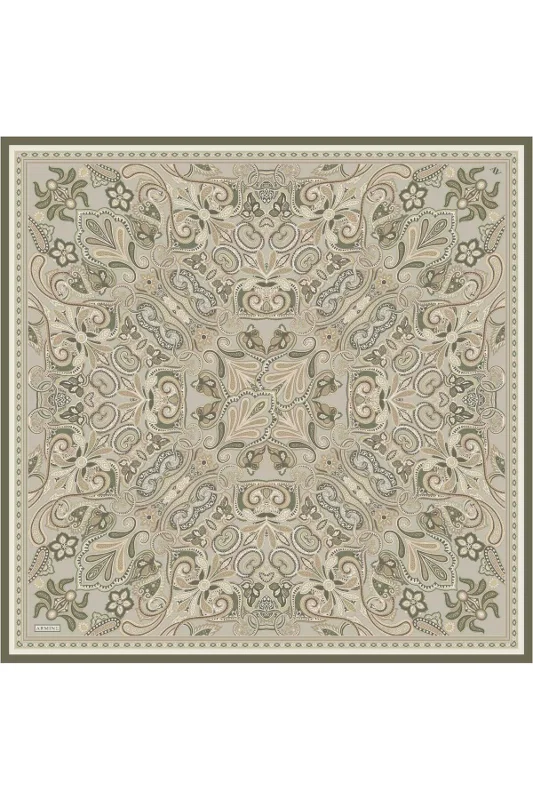 Etnik Desen Saf İpek Twill Eşarp 9421D 36 – 4. görsel